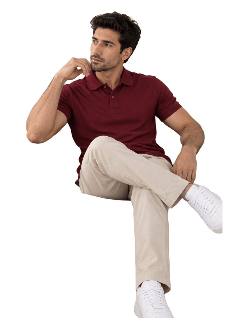 Nileton Men’s Polo T-Shirt – 100% Cotton - Classic Piqué Polo Shirts - Short Sleeve with Two-Button Collar, Regular Fit - Casual Top, Soft Cotton - Comfortable Fit for Everyday Style - Image 4
