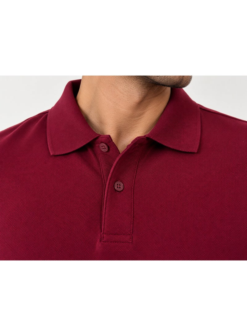 Nileton Men’s Polo T-Shirt – 100% Cotton - Classic Piqué Polo Shirts - Short Sleeve with Two-Button Collar, Regular Fit - Casual Top, Soft Cotton - Comfortable Fit for Everyday Style - Image 3