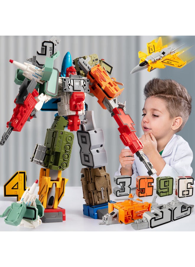 Temi Transforming Robot Toy Car Early Education Desktop Ornament Children's Birthday Holiday Gift - Image 2
