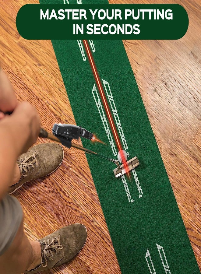 Xoxocos Indoor Golf Putting Training Aid with Two Modes, Alignment Tool for Precision Putting, Red Line Putting Trainer, Cool Golf Gift for Golfers - Image 2