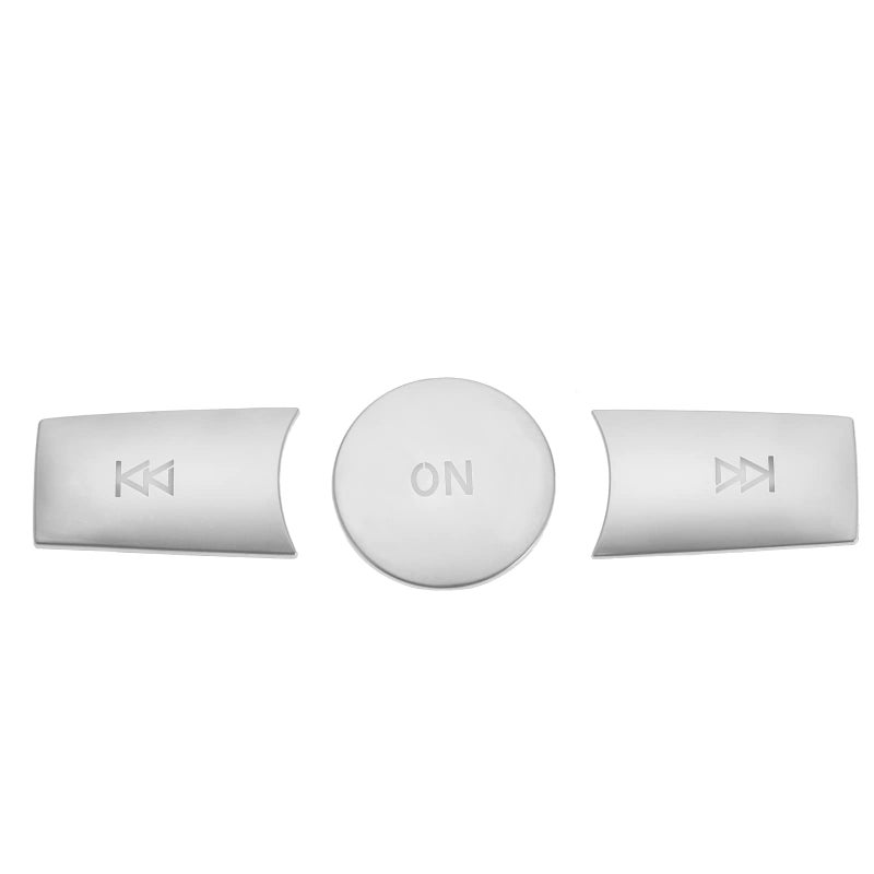 SING F LTD 3pcs Car Multimedia Radio Button Stickers with ON Button Adhesive Backing Button Compatible with Benz B-Class W246 C-Class W204 E-Class W212 G-Class - Image 5