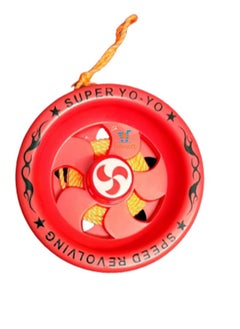 Shivsoft Shivsoft ® Fine Quality high Speed Plastic YoYo Spinner Toy (1 pcs) Make in India (Red) 