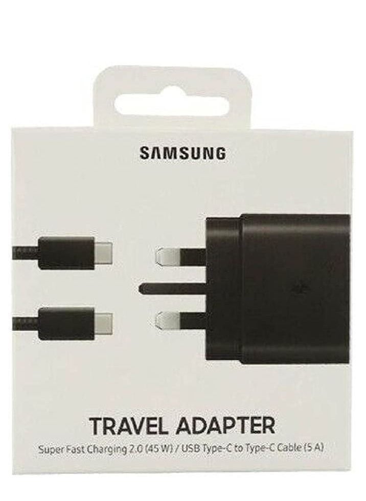 Generic - 45W USB C Charger for Samsung Fast Charger Plug and Cable 1.2M, Super Fast Charger for Galaxy S24 Ultra/S24+/S23/S22/S21+/S20/A16/A15/A14/A13/A55/A54/A53/A52/A51/A50/A73/A72/A71/A70/M60/M50/M40/M30/M20 USB C Fast Charger Type C Plug for Samsung Phone Charge - Image 1