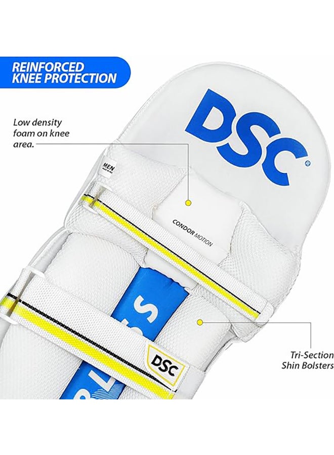 DSC Condor Motion Leather Cricket Batting Legguard | Supportive Fit | Durable Build | Performance-Enhancing  - Image 4