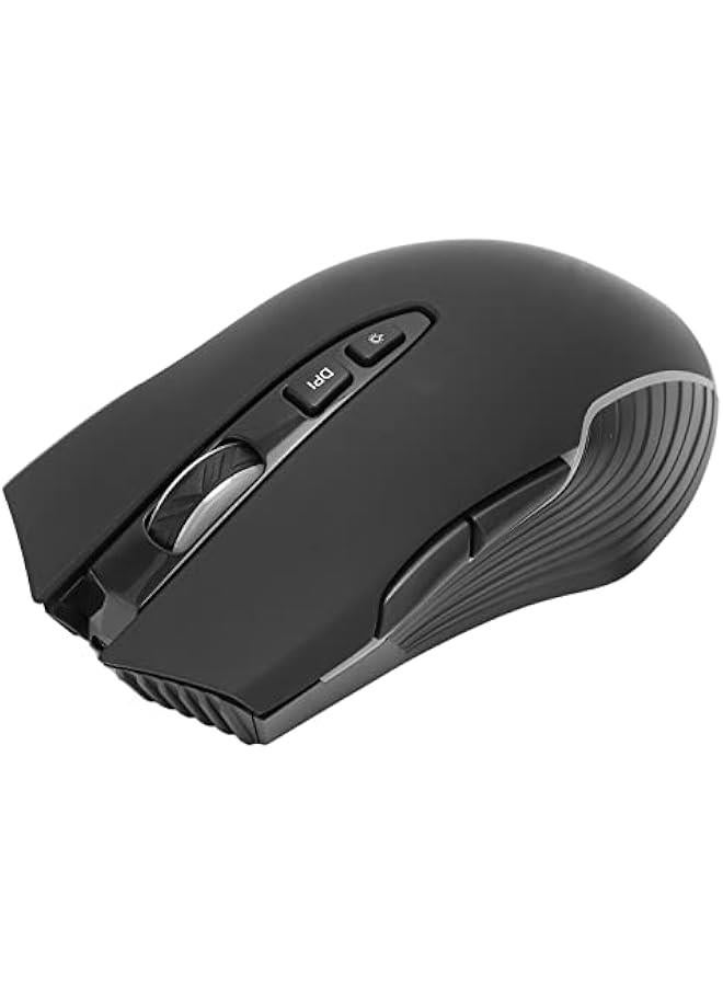 Gaming Mouse, 6400DPI 2.4Ghz Pro Optical Sensor Gaming Mechanical Mouse with 6 DPI Levels, RGB Color Backlight, Built in Rechargeable Battery, Ergonomic Design, Plug - Image 1