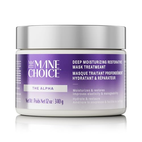 The Mane Choice The Alpha Hair Mask, Green Tea & Carrot Mask Treatment, 12 oz, Deep Moisturizing & Restorative, Anti Frizz, Helps Restore Dry, Damaged Hair, Paraben & Sulfate Free - Image 1