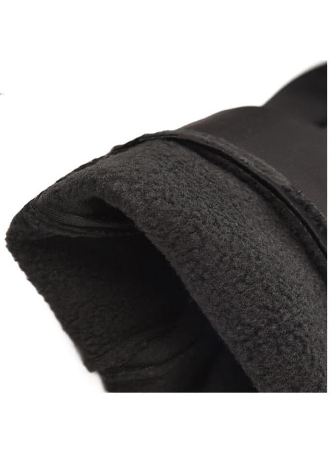 Yaphtes Winter Cycling Outdoor Warm Gloves, Electric Motorcycle Men's Windproof Cold-resistant Touchscreen Gloves, Fleece-lined Thickened Sports Non-slip Gloves, Equipment Accessories, Gray - Image 3