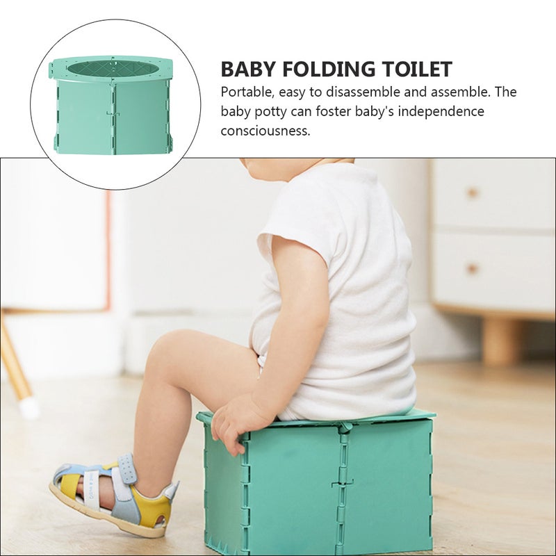2 pcs Baby Folding Toilet Portable Travel Potty Foldable Training Toilet - Image 4