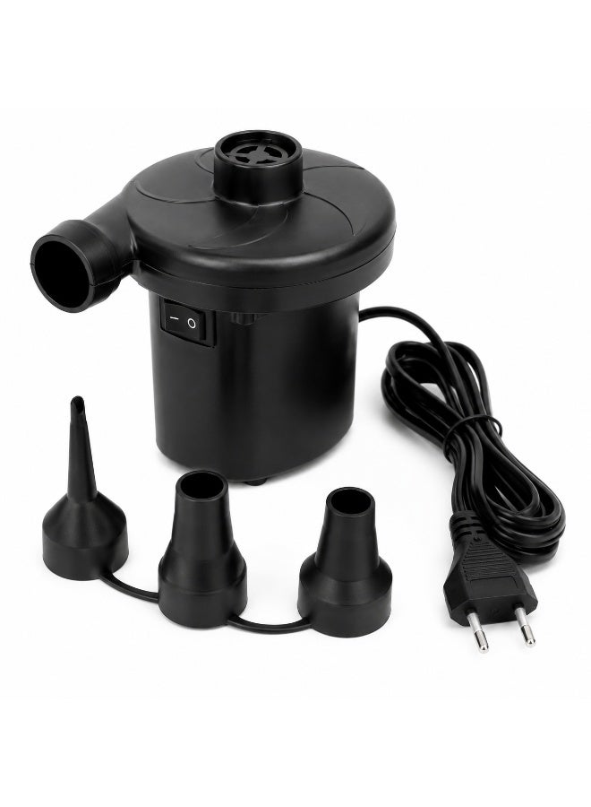 AC Electric Air Pump for Inflation and Deflation with 3 Multi-Sized Nozzles – Electric Inflator for Air Mattresses, Pool Floats, Pools, Boats, and Inflatable Furniture - Image 1