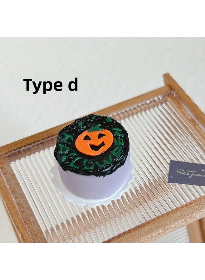 Dollhouse Accessories Miniature Food And Play Toy Mini Fruit  Party Decoration Cake I138-Color:D Style ( Style)-Height:1:12/1:6 - Image 1