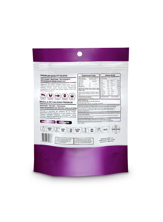 MOMOF4TRANSFORM MOMOF4TRANSFORM MO4T Hydrolyzed Multi Collagen Powder -Collagen Protein- Collagen Peptides-Type 1,2,3,5,10 -Sugar-Free, (1 Pound) Hair, Skin & Nail, Paleo & Keto, Non-GMO  - Image 2