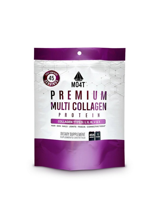 MOMOF4TRANSFORM MOMOF4TRANSFORM MO4T Hydrolyzed Multi Collagen Powder -Collagen Protein- Collagen Peptides-Type 1,2,3,5,10 -Sugar-Free, (1 Pound) Hair, Skin & Nail, Paleo & Keto, Non-GMO  - Image 1