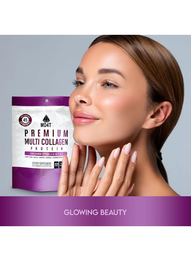 MOMOF4TRANSFORM MOMOF4TRANSFORM MO4T Hydrolyzed Multi Collagen Powder -Collagen Protein- Collagen Peptides-Type 1,2,3,5,10 -Sugar-Free, (1 Pound) Hair, Skin & Nail, Paleo & Keto, Non-GMO  - Image 4