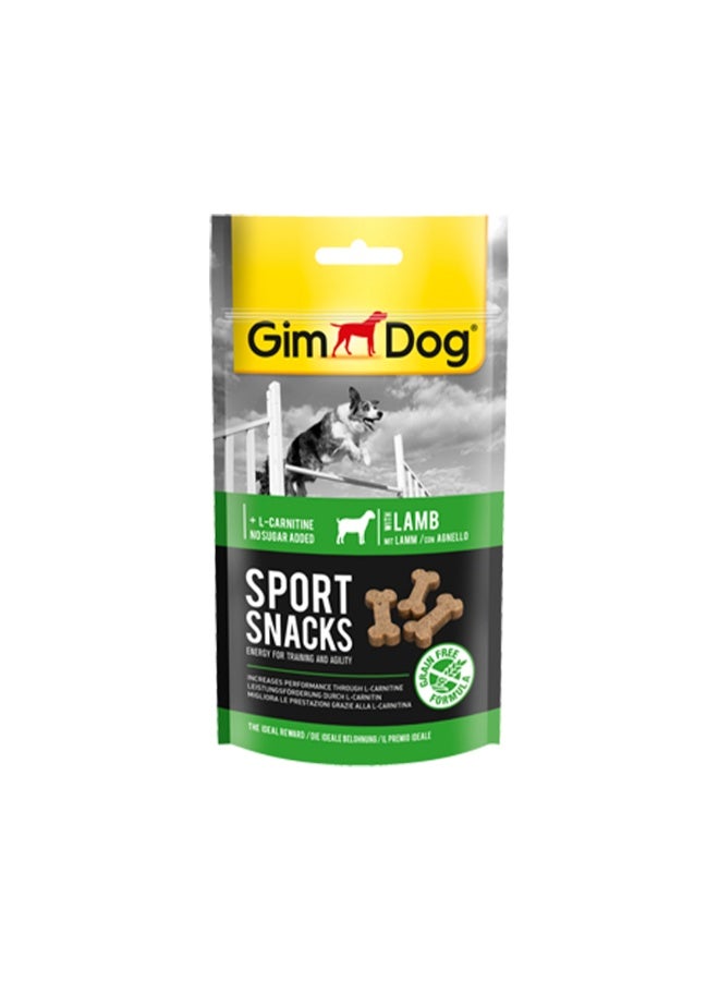 GimDog Sport Snacks Mini-Bones With Lamb - 60g