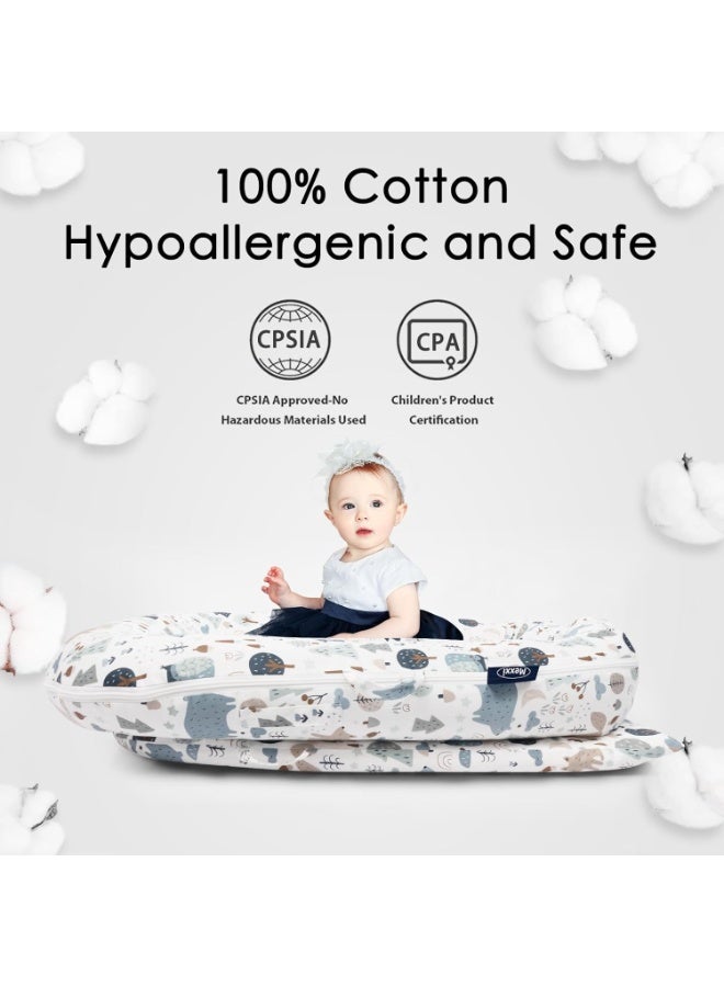 MEXXI Infant Lounger Baby Nest Replacement Cover | Hypoallergenic | Premium | [Fits Dockatot Deluxe+] (Cover Only) (Forest) - Image 2