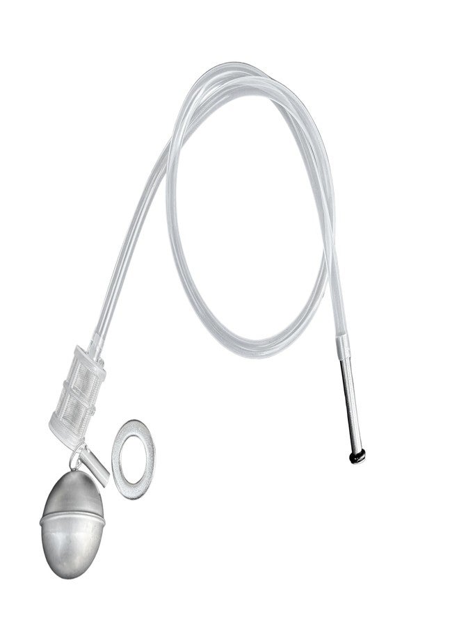 Semfeil Brew 304 Stainless Home Brew Keg Floating Dip Tube Corny Keg Dip Tube FermZilla Liquid Floating Dip Tube Filter For Corny Keg Fit Ball Lock Keg Pin Lock SS Ball Float 80CM Silicone Dip Tube - Image 1