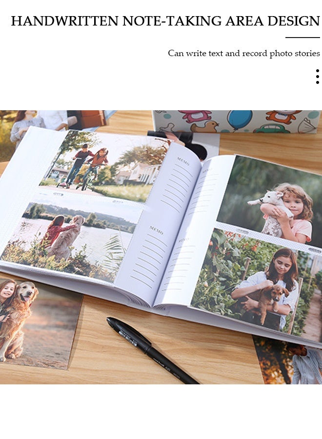 DUNISO 2Packs 200 Pockets Foil Stamping Photo Album for 6 Inches Photos Portable Photo Album for Baby Family Wedding Boys Girls - Image 5