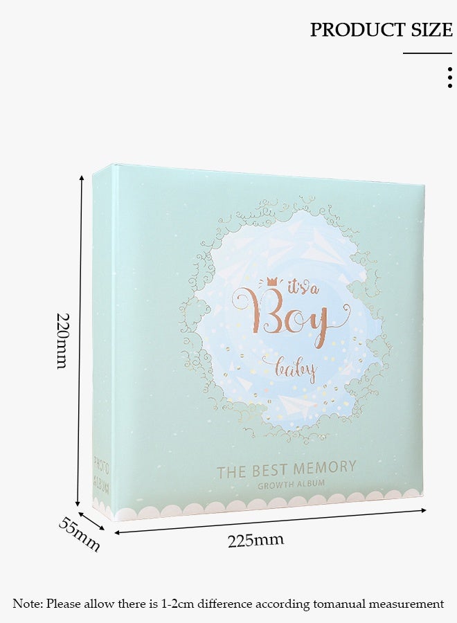 DUNISO 2Packs 200 Pockets Foil Stamping Photo Album for 6 Inches Photos Portable Photo Album for Baby Family Wedding Boys Girls - Image 2