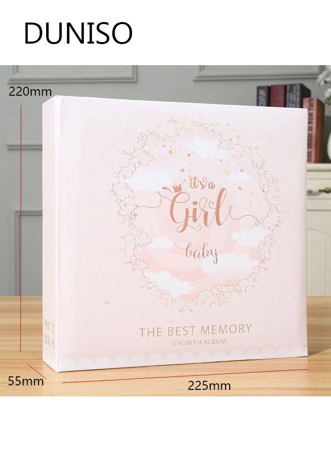 DUNISO 2Packs 200 Pockets Foil Stamping Photo Album for 6 Inches Photos Portable Photo Album for Baby Family Wedding Boys Girls  - Image 2