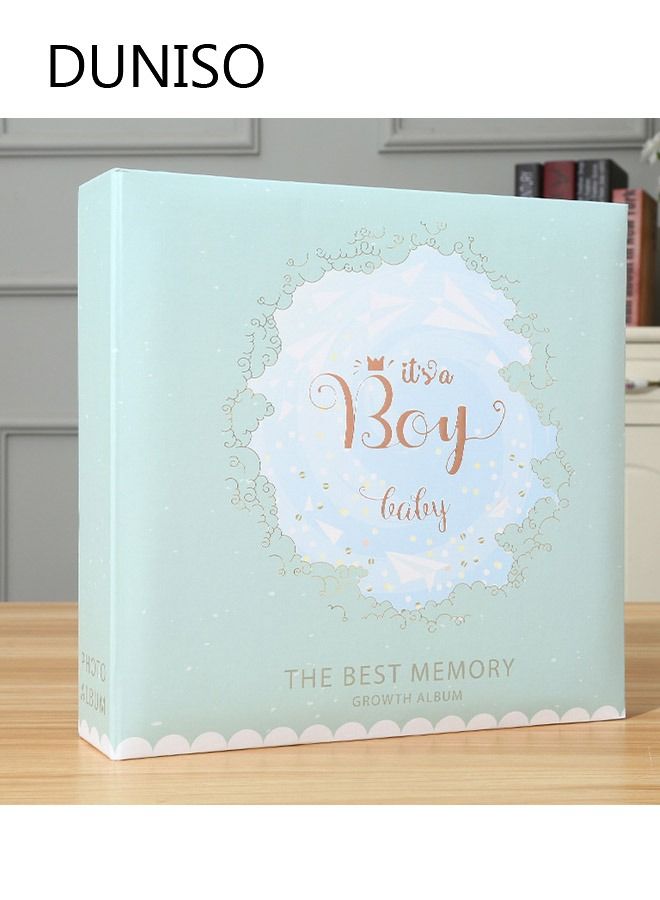 DUNISO 2Packs 200 Pockets Foil Stamping Photo Album for 6 Inches Photos Portable Photo Album for Baby Family Wedding Boys Girls  - Image 5
