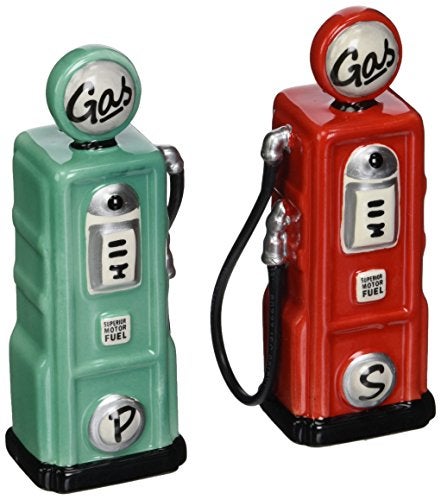 Appletree Design Road Trip Gas Salt and Pepper Set, 4-1/4-Inch - Image 1