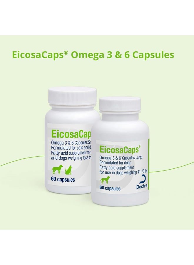 Dechra EicosaCaps Omega 3 & 6 for Dogs and Cats Under 40 lbs, 60 Capsules - Image 5