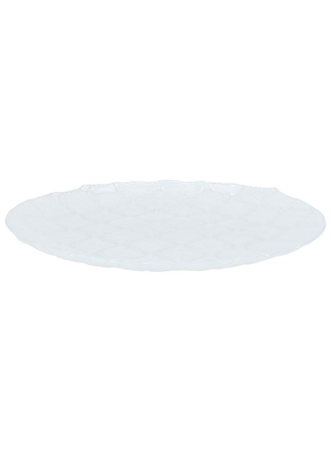 Alsaif Glass Serving Plate 21X21X2 Cm White  - Image 2
