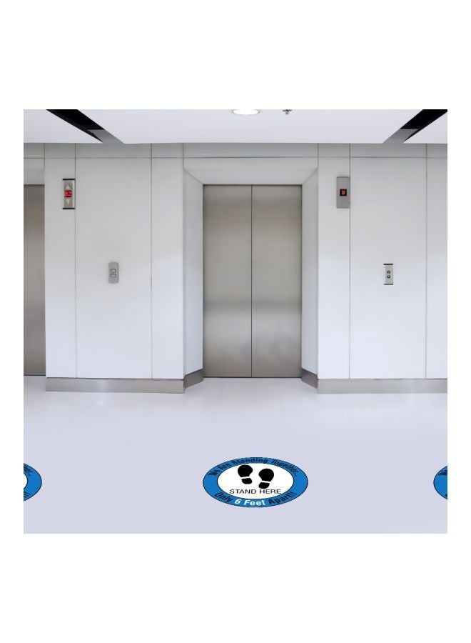 We Are Standing Together Printed Floor Sign White/Blue/Black 27.94cm - Image 5