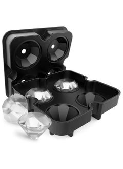 Ice Ball Maker Mold Flexible Silicone Black Round  diamond Spheres Ice Tray - pzsku/Z073DC0754857D8927855Z/45/_/1648675902/0a6fe177-e403-44ca-9186-76b3d428640b