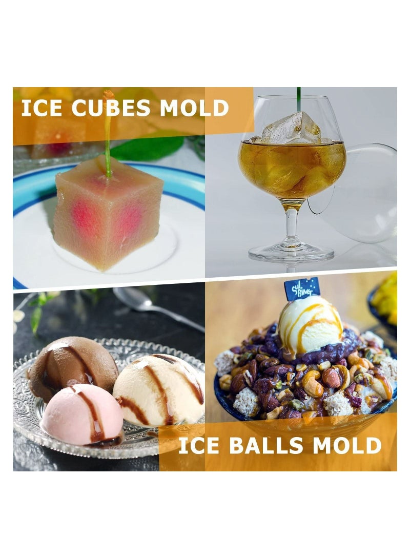 Royal Polar Ice Ball Maker Mold Flexible Silicone Black Round  diamond Spheres Ice Tray  - Image 5