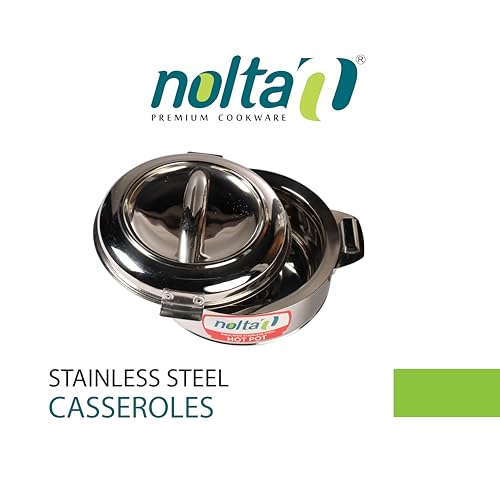 Nolta Classy Roti Casserole (2.5L) Hot Pot Stainless Steel, 1yr Replace-Guarantee, ISO Certified, Food Grade, Longer Food Storage - Double Walled Food Warmer (Silver) - Image 3