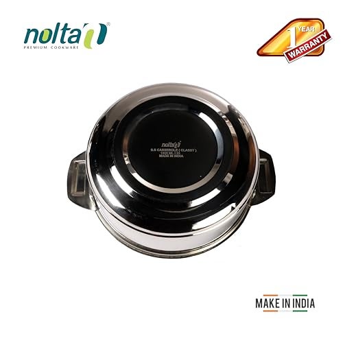 Nolta Classy Roti Casserole (2.5L) Hot Pot Stainless Steel, 1yr Replace-Guarantee, ISO Certified, Food Grade, Longer Food Storage - Double Walled Food Warmer (Silver) - Image 5