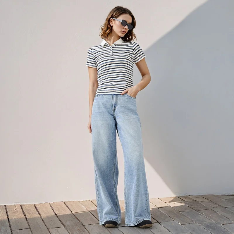 تواكستريمز تيشيرت بولو مخطط