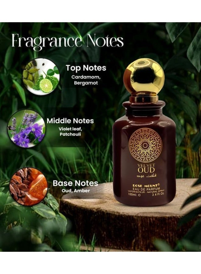 Rosemount Velvet Oud Eau de Parfum 100ml for Men | Luxury Arabic Oud Perfume | Long Lasting Men's Fragrance | Elegant Scent for Daily Wear, Evening & Special Occasions - Image 5