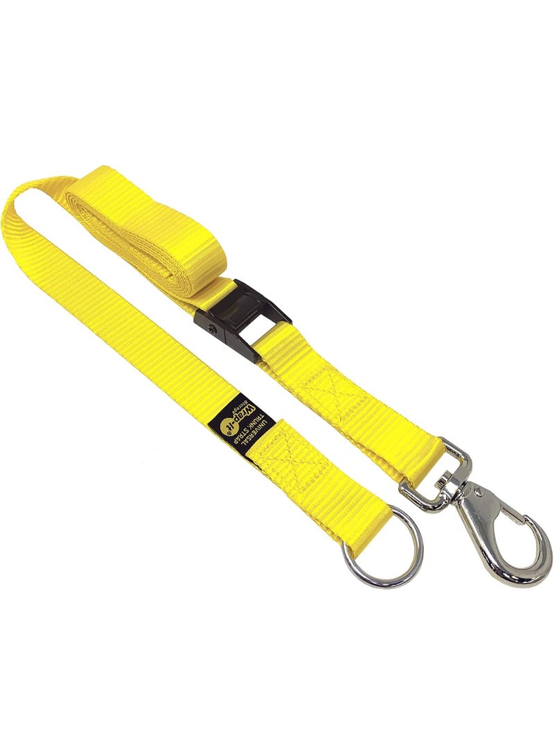 Wrap-It Storage Universal Trunk Strap Yellow Perfect For SUVs Hatchbacks & Sedans 6Ft - Image 2