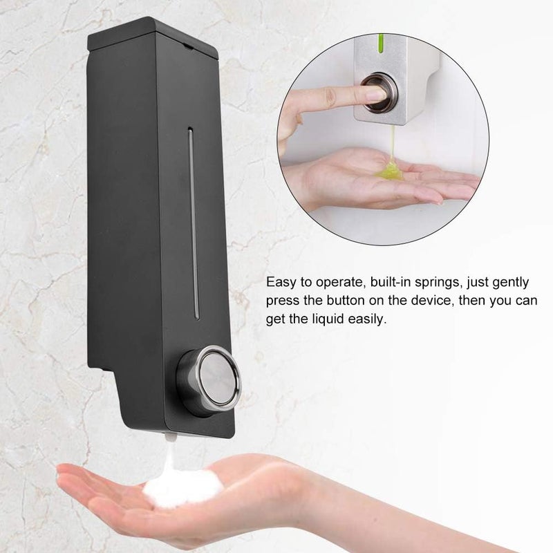woobles 10oz/305ml Soap Dispenser Wall Mount, Manual Hand Shampoo Shower Gel Dispenser Lotion Container for Bathroom Kitchen, Chamber, Soap/Shampoo/Lotion Modular-Design Shower Dispenser System - Image 1