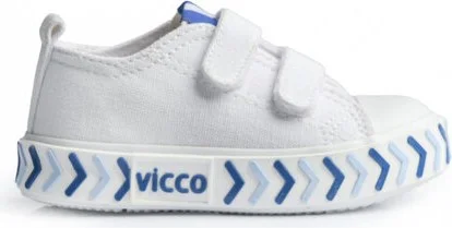 فيكو 925,B23Y,244 Timo Kids Linen Shoes White-Blue Byz-Blue