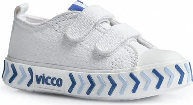 فيكو 925,B23Y,244 Timo Kids Linen Shoes White-Blue Byz-Blue