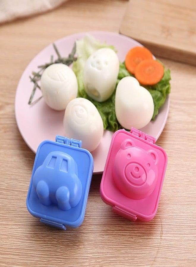 Jerliflyer 8pcs Square hard boiled egg mold,non stick silicone cartoon cute sushi rice ball mold, DIY bento cooking accessories for customized kids food - Image 5