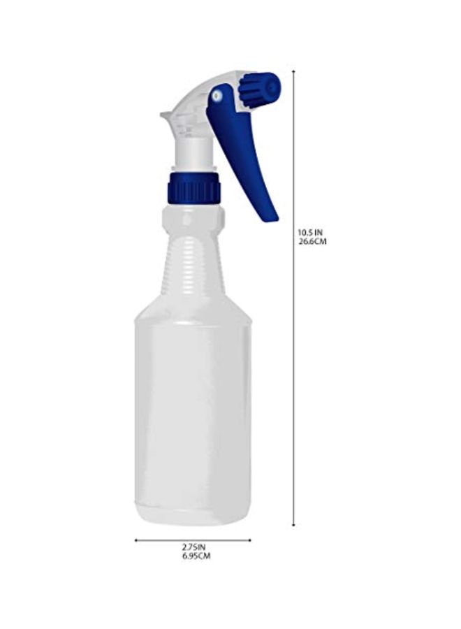 NIBEMINENT 2-Piece Plastic Trigger Spray Bottle Set White/Blue - Image 4