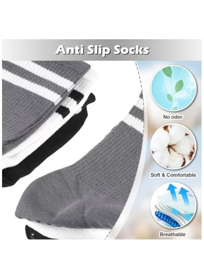 جيكومو 3 أزواج من جوارب اليوغا للنساء ، جوارب غير قابلة للانزلاق ، جوارب بيلاتيس لليوغا ، البيلاتس ، الباليه ، الرقص ، التمرين ، المستشفى - Image 4