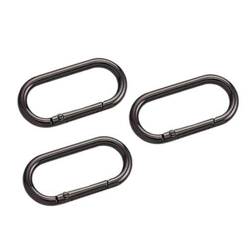 Mcduyant 3 Pieces Ring Clip for Purse Strap Purse Clips for Handbags Key Clip for Purse Keychain Clip Bag Strap Clip (Black) - Image 1