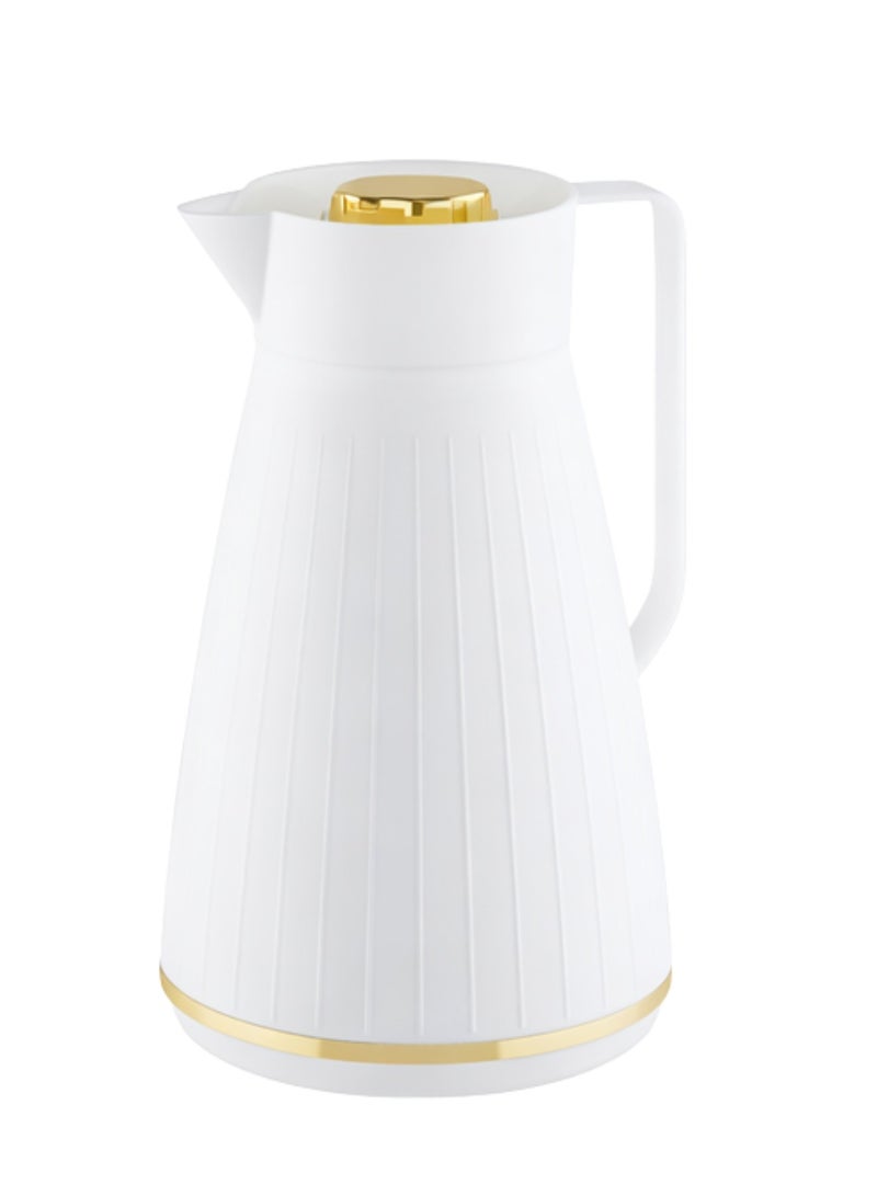 Ayda إبريق قهوة وشاي معزول بالفراغ كوفيتو سعة 1 لتر - أبيض