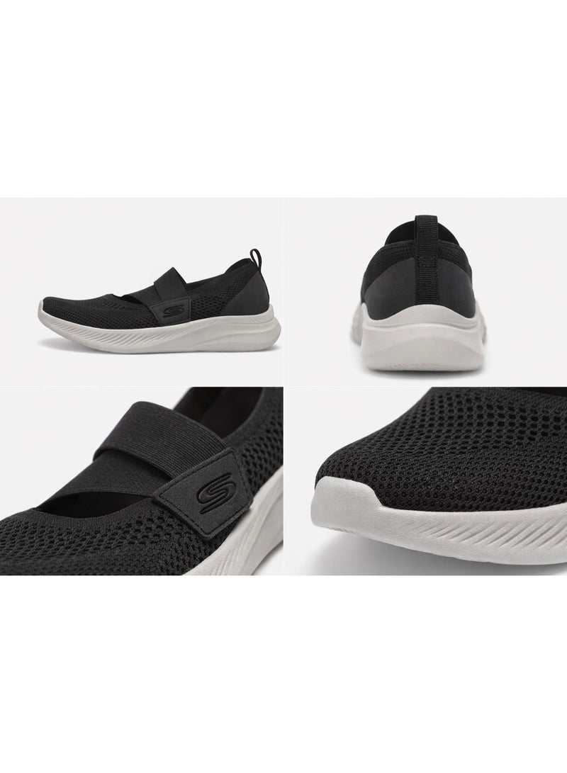 سكيتشرز حذاء سكيتشرز نسائي BOBS Sport Moda Flex Cool Dawn سهل الارتداء للمشي باللون الأسود - Image 3