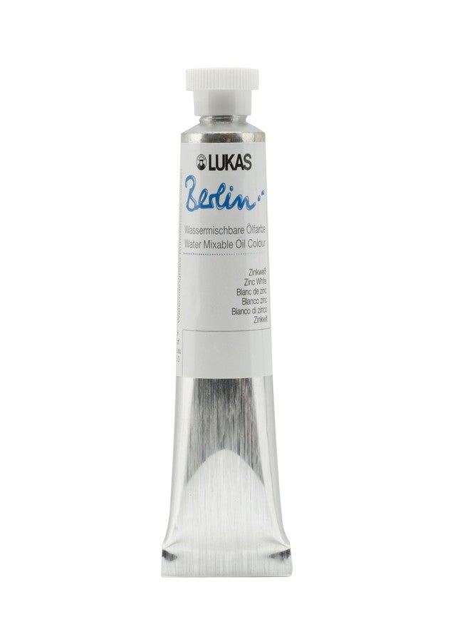 LUKAS Berlin Oil 37 ml - Premium Quality Water Mixable Oil Paint - Zinc White - Image 1