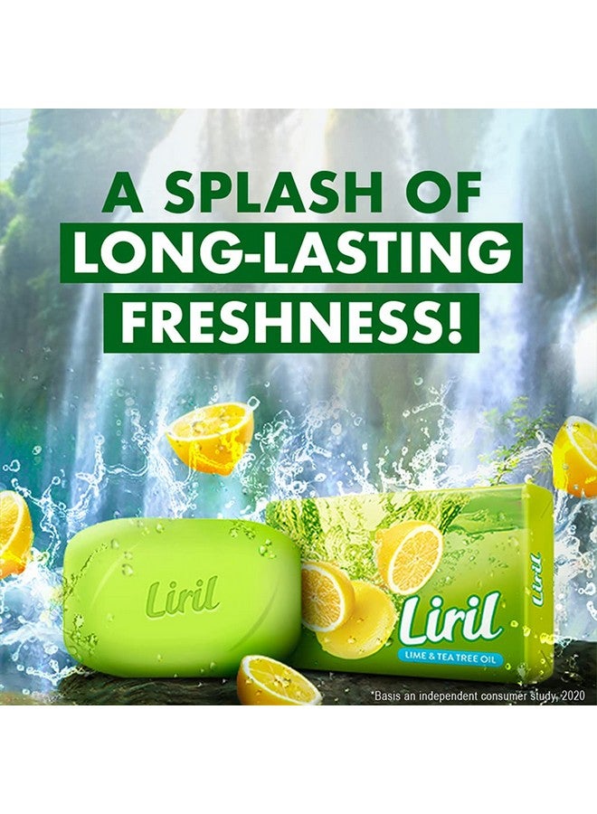 Liril Lemon & Tea Tree Natural Bathing Soap For Body 125 G (Combo Pack Of 6) Refreshing Bath Soap Bar For Men & Women - Sulphate Free|| Paraben Free - Image 5