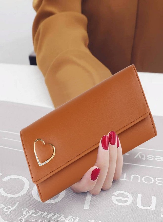 ALSU Women's Tan Hand Clutch Wallet Purse_GDU-011tan - Image 3