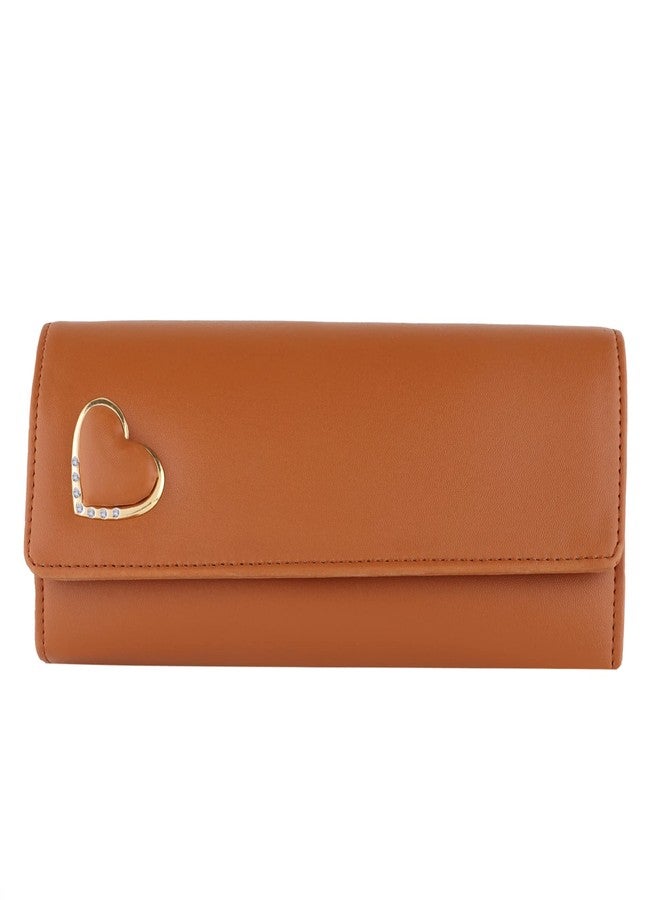 ALSU Women's Tan Hand Clutch Wallet Purse_GDU-011tan - Image 5