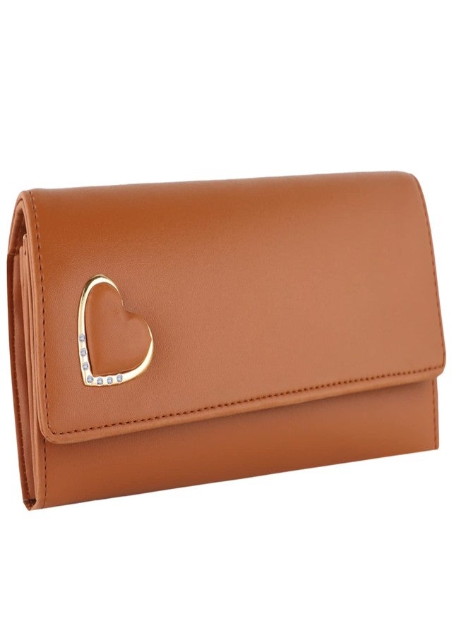 ALSU Women's Tan Hand Clutch Wallet Purse_GDU-011tan - Image 1
