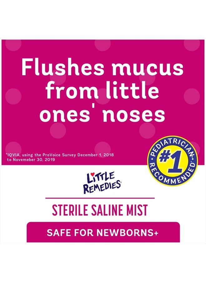Little Remedies - Sterile Saline Nasal Mist Safe For Newborns 3 Oz - Image 1